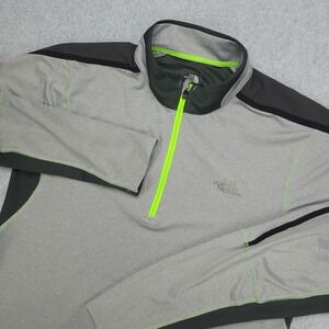 The North Face  FlashDry-XD 1/4 Zip Pullover Men's M Gray Runner Active Top